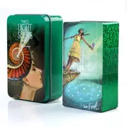 New Upgrade Card Edge Tarot Oracle Cards 78 Cards Tin Metal Box Party Personal Entertainment Women Girls Cards Game 23 Style