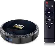 Android 12.0 TV Boxes, HK1 RBOX H8 Smart Android TV Box with H618 Quadcore Cortex-A53 CPU, Support Ultra HD 8K Video/2.4Ghz 5.8Ghz WiFi 6/100M Enternet/Bluetooth 5.0,4gb+32gb