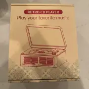 CD Player HiFi Stereo Sound Vintage CD Player Bluetooth CD Radio FM Player Retro