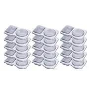 Double Compartment Condiment Container with Lids - 3 Oz 2 Compartment Snack Containers Reusable Sauce Containers 35PCS 15PCS