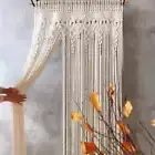 1x2m Heavy Duty Macrame Curtain Boho Woven Wall Hanging Window Doorway Wedding