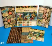 NEW HUGE GRAPHIC 45 RARE TROPICAL TRAVELOGUE SCRAPBOOK Paper Chipboard Stickers
