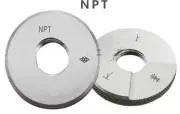 1Pcs NPT 1/4-18 Pipe thread ring gauge American tapered Pipe thread gage