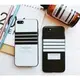 iPhone7/7plus/6/6s/6plus/6splus 黑白條紋 可掛繩情侶手機殼 D廠