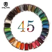 WUTA 1Pcs 120 Meter Leather Waxed Thread Round 0.45mm Polyester Hand Sewing Line