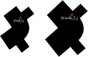 CHOISIE1 Line Me Up Barber Fill In Design Card (Pair)