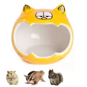 Nevenka Small Animal Ceramic House Summer Cool Hideout-YellowCat