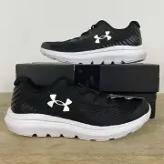 NEW BOYS GIRLS Under Armour UA BGS OUTHUSTLE Black SNEAKERS SHOES $55 13 KIDS
