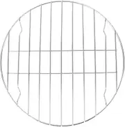 Pizza Baking Rack Round Cooling Cooking Racks Stainless Steel Steaming Baking Tray 28cm Circular Roasting Rack for Oven Air Fryer Pressure Cooker BBQ Net Grill