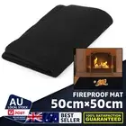 Fire Pit Mat BBQ Grill Splatter Carpet Fireproof Heat Mat Floor Protection Rug