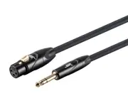 Monoprice XLR Female to 1/4Inch TRS Male Cable - 1.5 Feet | 16AWG, Gold Plated