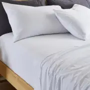 Stonewash Fitted Sheet Clay Double 100% Cotton by MyHouse-Double