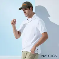 在飛比找momo購物網優惠-【NAUTICA】男裝 素色百搭短袖POLO衫(白色)