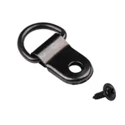 Picture Frame Wall Hooks, D-Ring Hangers Photo Hanging with Screws, Black, Heavy Duty Metal Frames Single Hole Hardware Paintings Assortment