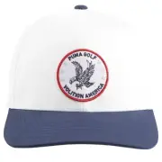 Men's PUMA Volition Two Under Hat - White Glow/Deep Navy OSFM