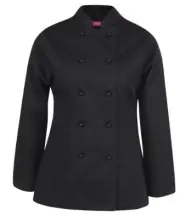 JB's Wear Ladies Long Sleeve Classic fit Mandarin Collar Vented Chef's Jacket