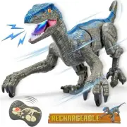 Remote Control Rechargeable Dinosaur Toy – Interactive Velociraptor