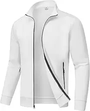 [BASUDAM] Men's Track Jackets Lightweight Warm Up Casual Coat Athletic Workout Running Jacket with Zipper Pockets