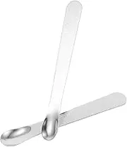 BRIGHTFUFU Ergonomic Kitchen Dumpling Spoon Stainless Steel Household Spoon Convenient Scoop for Cooking 2pcs Pack