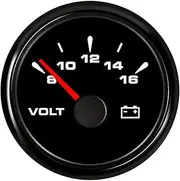 52mm Racing Car Volt Gauges Voltage Meter Gauge Voltmeters 9-32V for Auto Boat Yacht RV Voltmeter(BN 816V)