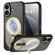Magnetic Phone Case for iPhone 16, Shockproof, Bracket, Aromatherapy & Heat-Dissipating, Golden