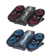 6 Quiet Fans Notebook Cooler Ergonomic Ventilated Base for 11-18 Inch Laptops