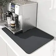 Coffee Mat Hide Stain Rubber Backed Absorbent Coffee Maker Mat for Kitchen Counter for Countertops Coffee Bar Mat Decor Bar Service Spill Mat Rubber Dish Drying Mat Coffee Bar Accessories (50*60cm)