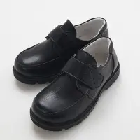 在飛比找Yahoo!奇摩拍賣優惠-米米世界【全館現貨】HBS6180兒童大尺碼西裝黑色真皮皮鞋