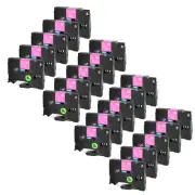 20x TZ TZe MQP35 Compatible Brother P-Touch White on Berry Pink Label Tape 1/2''