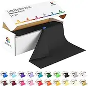 54 Inch X 200 Feet Plastic Table Cover Roll with Convenient Slide Cutter, Disposable Plastic Table Cloth Roll with Cut-to-Size Design for Weddings, Banquets, Parties (Black)