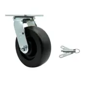 6 Inch SS Polyolefin Swivel Caster with Ball Bearing and Swivel Lock SCC