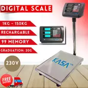 KASA Digital Platform Scale 150KG Electronic Postal Shop Floor Scale Accurate