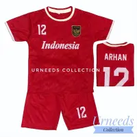 在飛比找蝦皮購物優惠-印尼國家隊服男童兒童運動服兒童套裝最新印尼國家隊球衣衣服