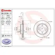 Brembo Prime Vented Brake Rotor - Single - 09.D155.11