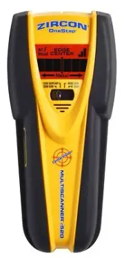 Zircon MultiScanner i520 Center-Finding Stud Finder with Metal and AC Electri...
