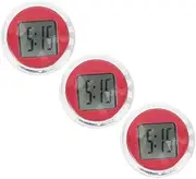 iplusmile 3pcs Mini Motorcycle Clocks Stick Digital Clock for Cars Motorcycles Compact Design Easy to Read Reliable Display for Outdoor Use
