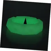 Ciieeo Decorative Glow the Dark Silicone Ashtray Compact Soot Storage Holder for Home High Temperature Resistant Space Saving Design present for Friends and Family