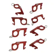 8PCS Contactless Keychain No Touch Hand Tool Anti-Microbial Keychain