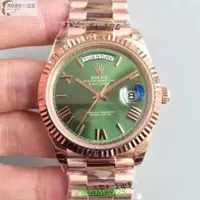 在飛比找蝦皮購物優惠-高端 ROLEX勞力士星期日歷型系列228235綠盤機械男表