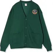 F-STYLE(エフスタイル) F Style F-SD021214 Cardigan US Military Coat of Arms Patch Sweat Cardigan Ivy Green [Parallel Import], Ivy Green, XXL