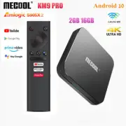 MECOOL KM9 Pro ATV Android 10 TV Box 2G 16G S905X2 2.4G/5G Wifi 4K H.265 HDR Box