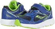 [Saucony] Cohesion 14 Alternative Closure Jr Sneaker, Blue/Green, 4 Wide US Unisex Little_Kid