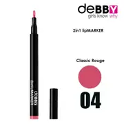 Debby 2 in 1 liquid lipstick in lip pen col.04