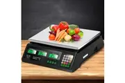 Emajin Scales Digital Kitchen 40KG Weighing Scales Platform Scales Black LCD