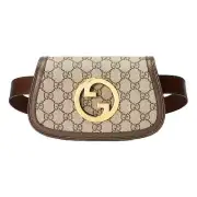 Gucci Blondie GG Supreme Canvas Brown Belt Bag Size 110 NEW