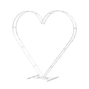 Fin Double Regulation Big Heart Wedding Arch Balloon Backdrop Stand With Sturdy Base