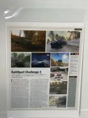 Railsport challenge 2 video game review magazine print ad wall art ephemera