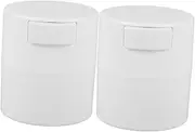 HAPINARY 2pcs False Eyelash Jar Airtight Containers Lash Eyelash Adhesive Storage Jar Eyelash Extension Remover Eyelash Container Tools Lash Supplies Eyelash Storage
