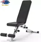 Adjustable Weight Bench, Foldable, Incline Decline, Flat, Home Gym