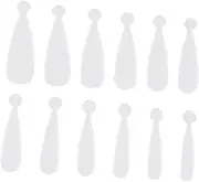 minkissy Nail Extension Model Stencils Sticker Finger Flake Polish Tip Art Put Decals Fake Display Gel Wheel Stand Kit Lute Ring Molds Manicure Diamond Jewels Rack Clear Nails White